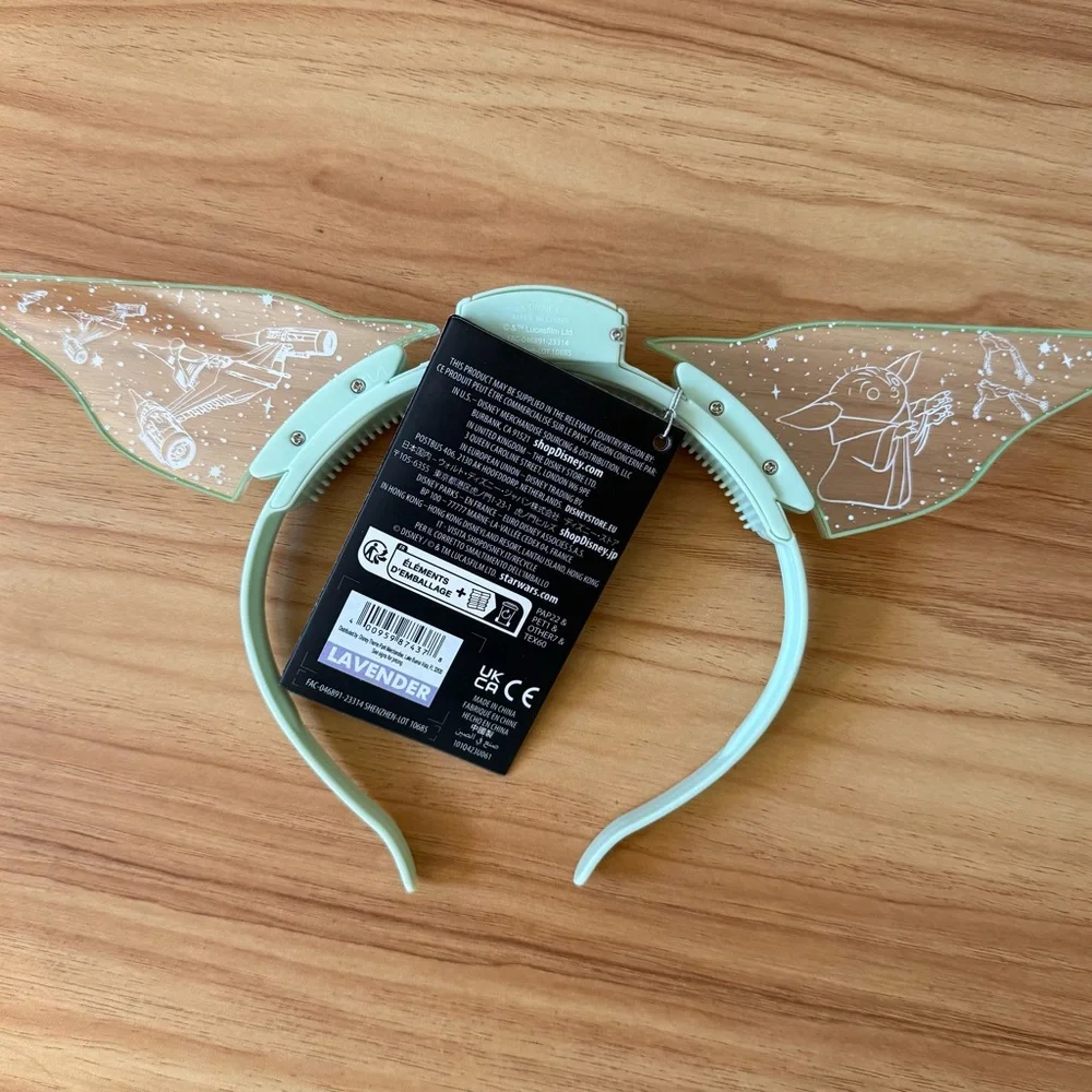 Star Wars The Mandalorian's Grogu Yoda Light-Up Minnie Ears NWT Disney Parks - Picture 6 of 9